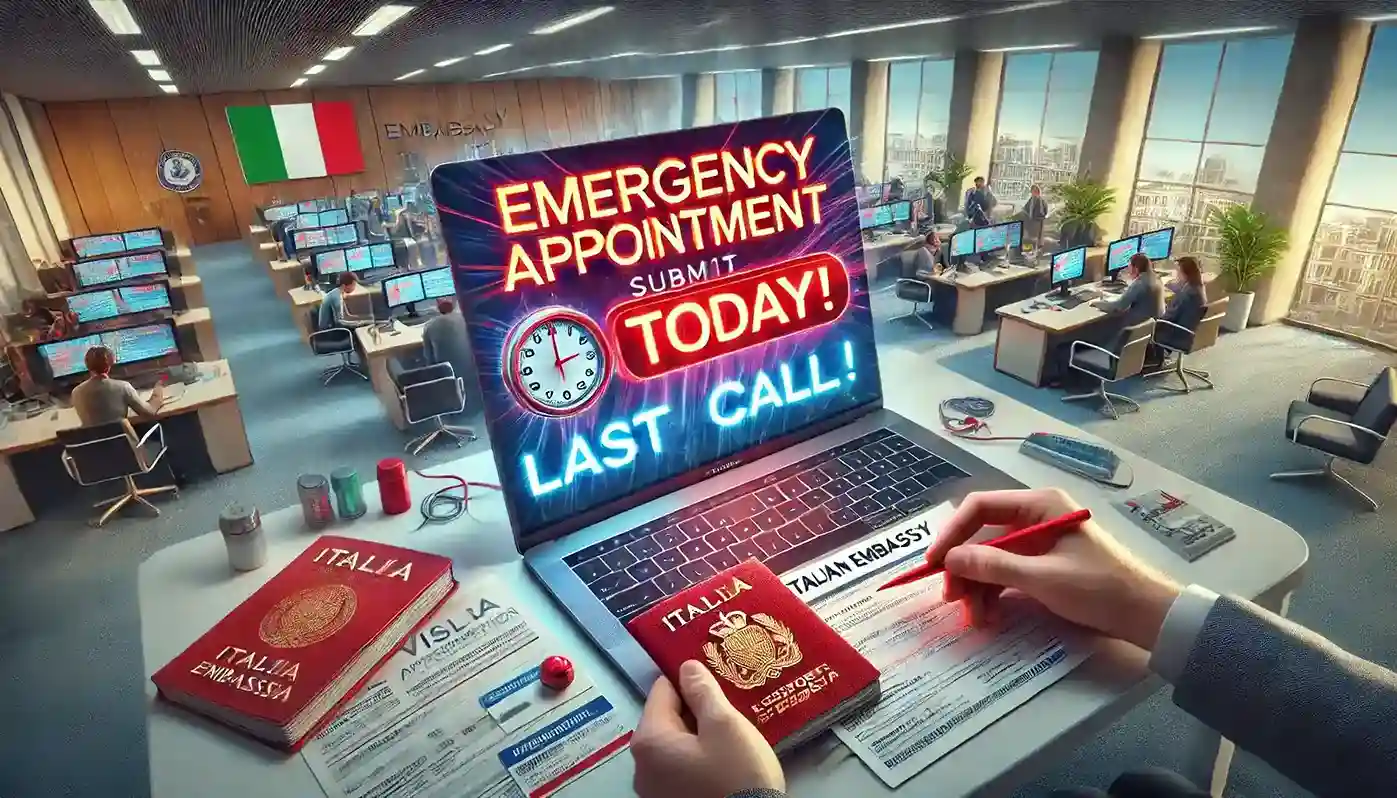 دریافت وقت سفارت ایتالیا