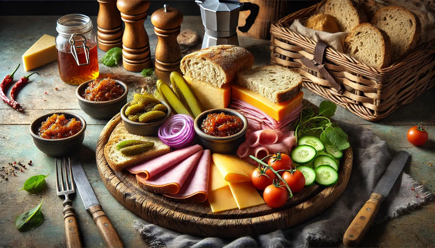 پلاف کاری (Ploughman\u2019s Lunch)