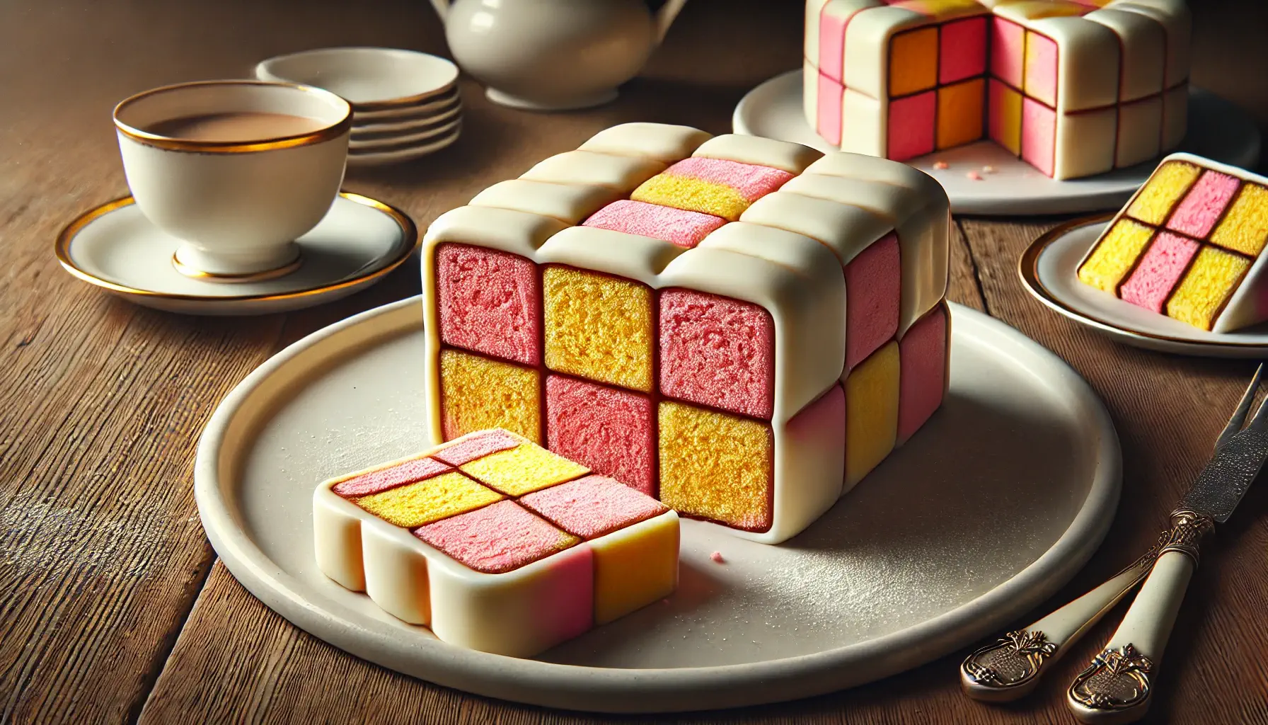 برتانی کیک (Battenberg Cake)