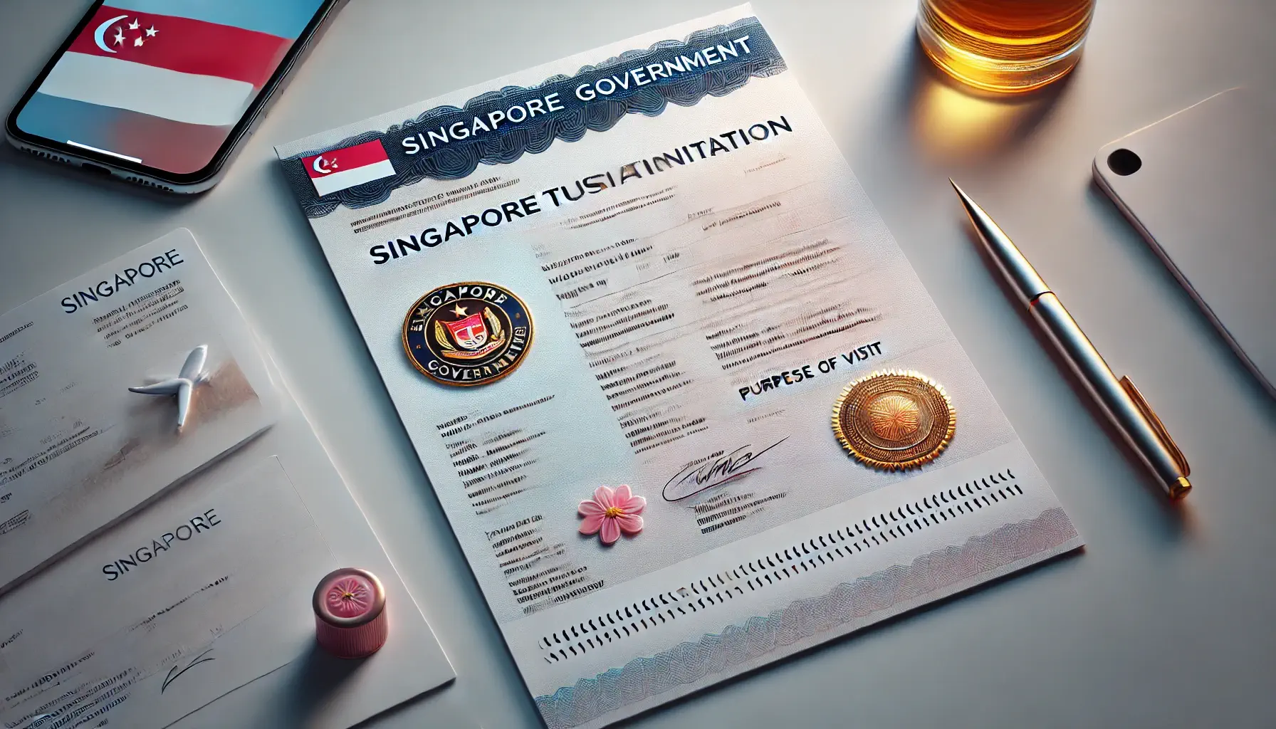 دعوت نامه ویزای توریستی سنگاپور