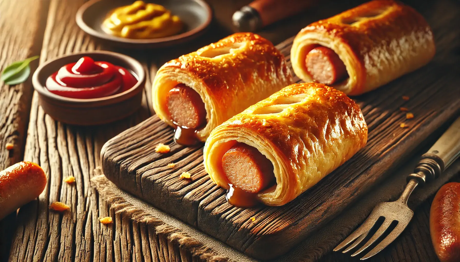 رول‌های سوسیس (Sausage Rolls)