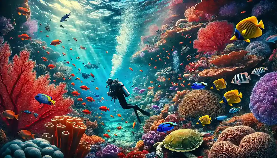 تجربه غواصی و کشف دنیای زیرآب دومینیکا