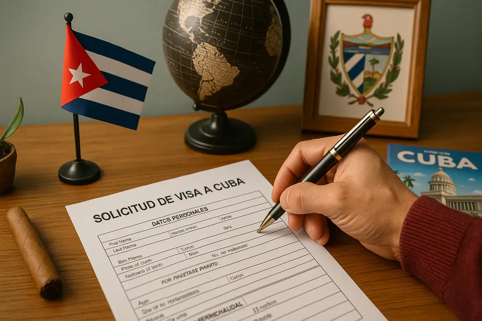 تکمیل مدارک درخواست ویزای کوبا