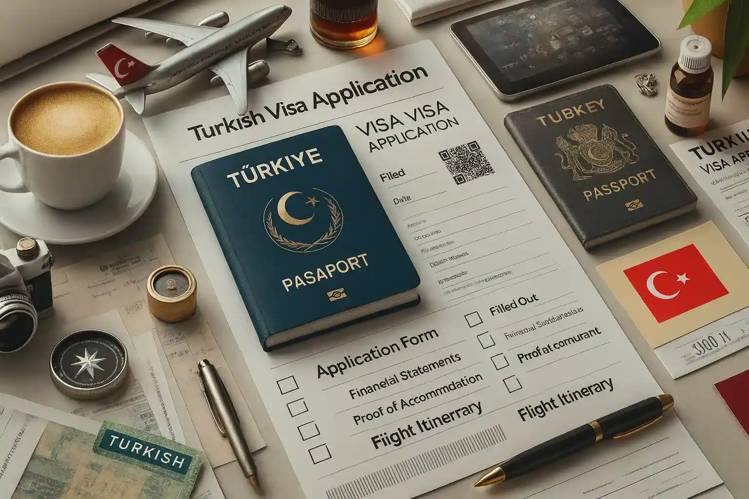 تکمیل مدارک درخواست ویزای ترکیه