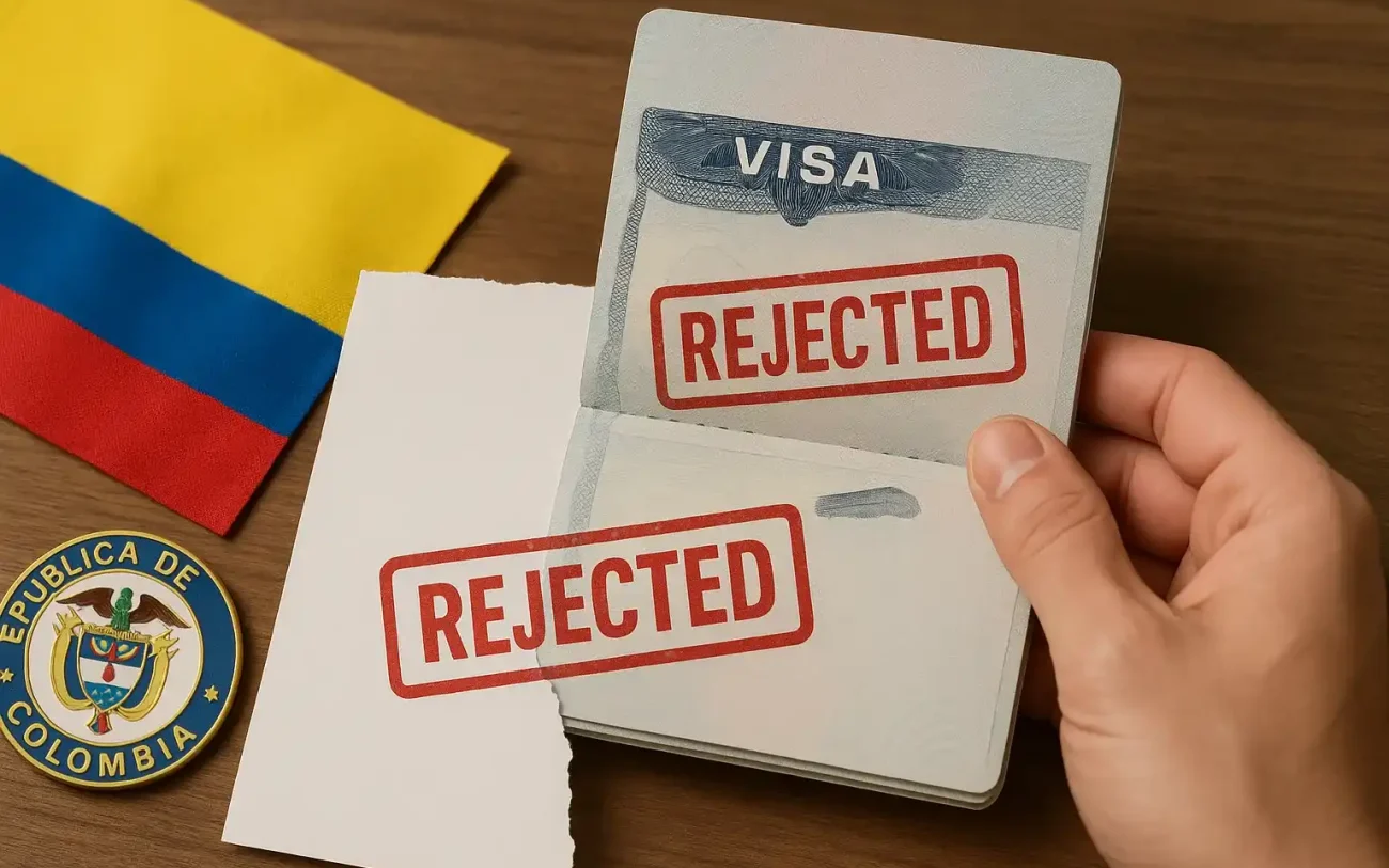 ریجکت ویزای کلمبیا: علل رایج و راهنمای رفع ریجکتی (آپدیت 2025)