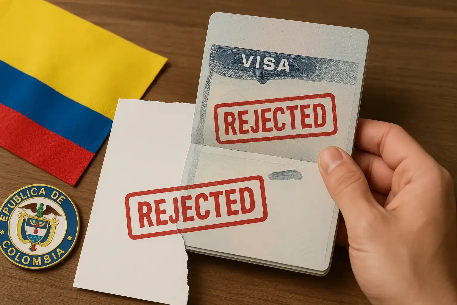 ریجکت ویزای کلمبیا: علل رایج و راهنمای رفع ریجکتی (آپدیت 2025)