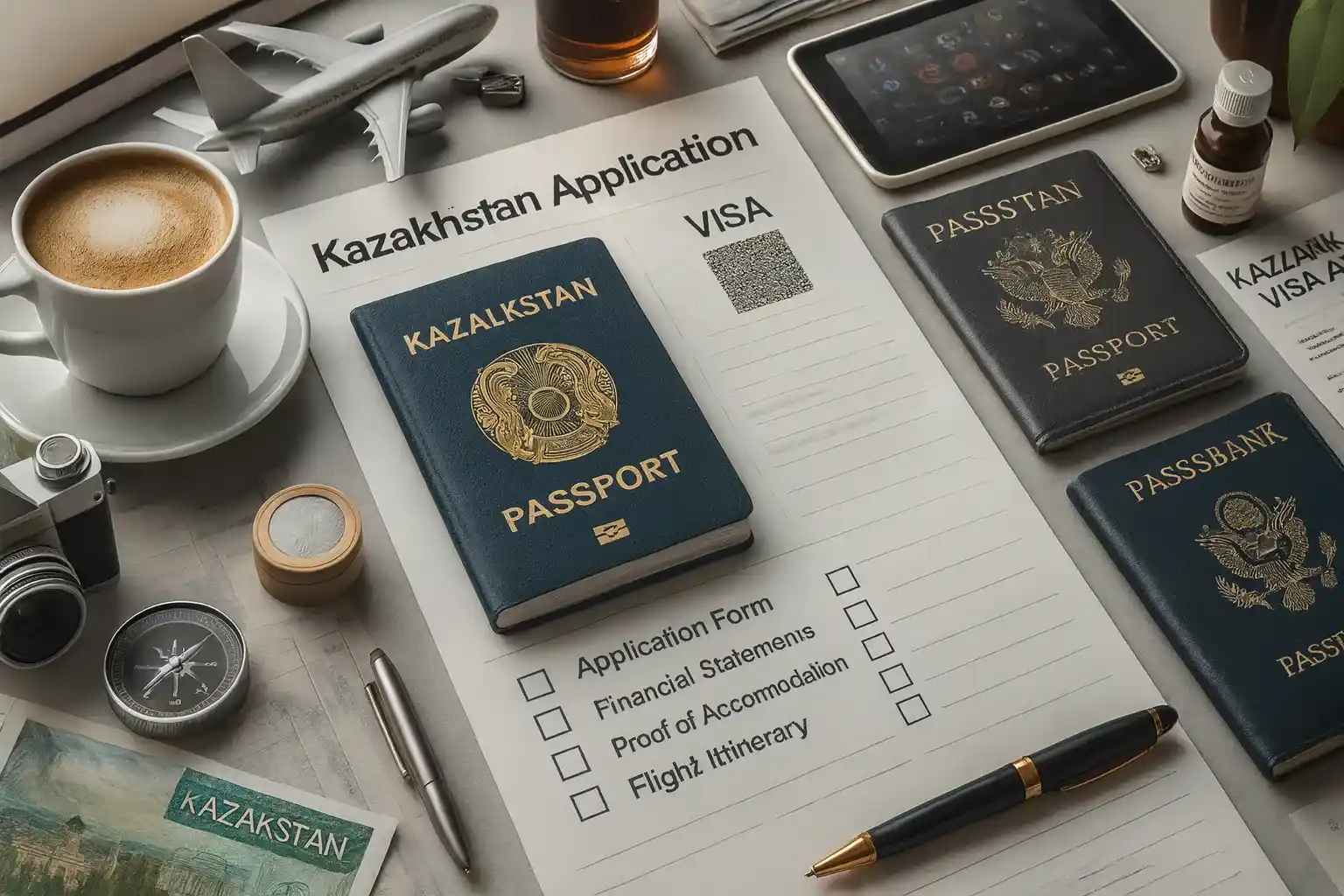 تکمیل مدارک درخواست ویزای قزاقستان