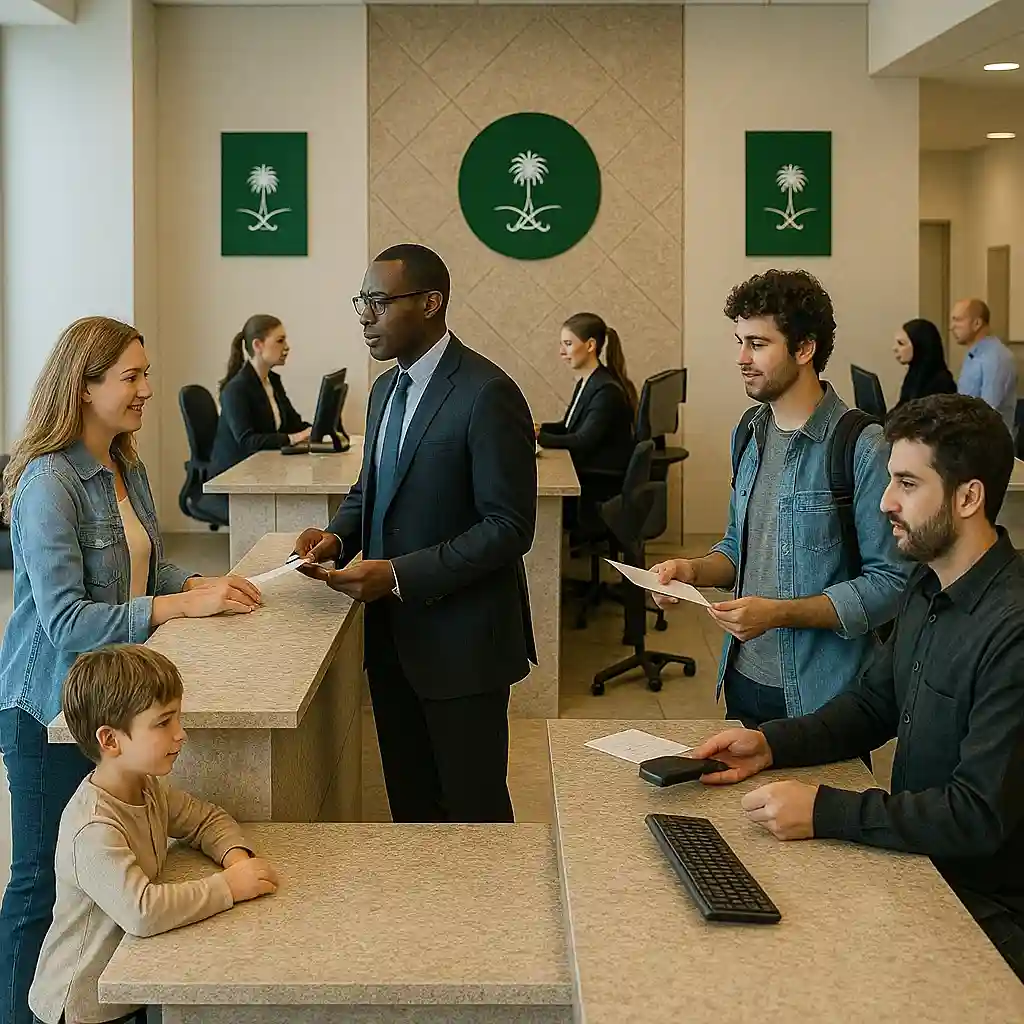 انواع ویزای عربستان شامل توریستی، زیارتی، تجاری و ترانزیت